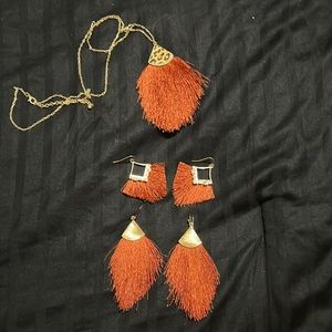 Necklace and earrings set